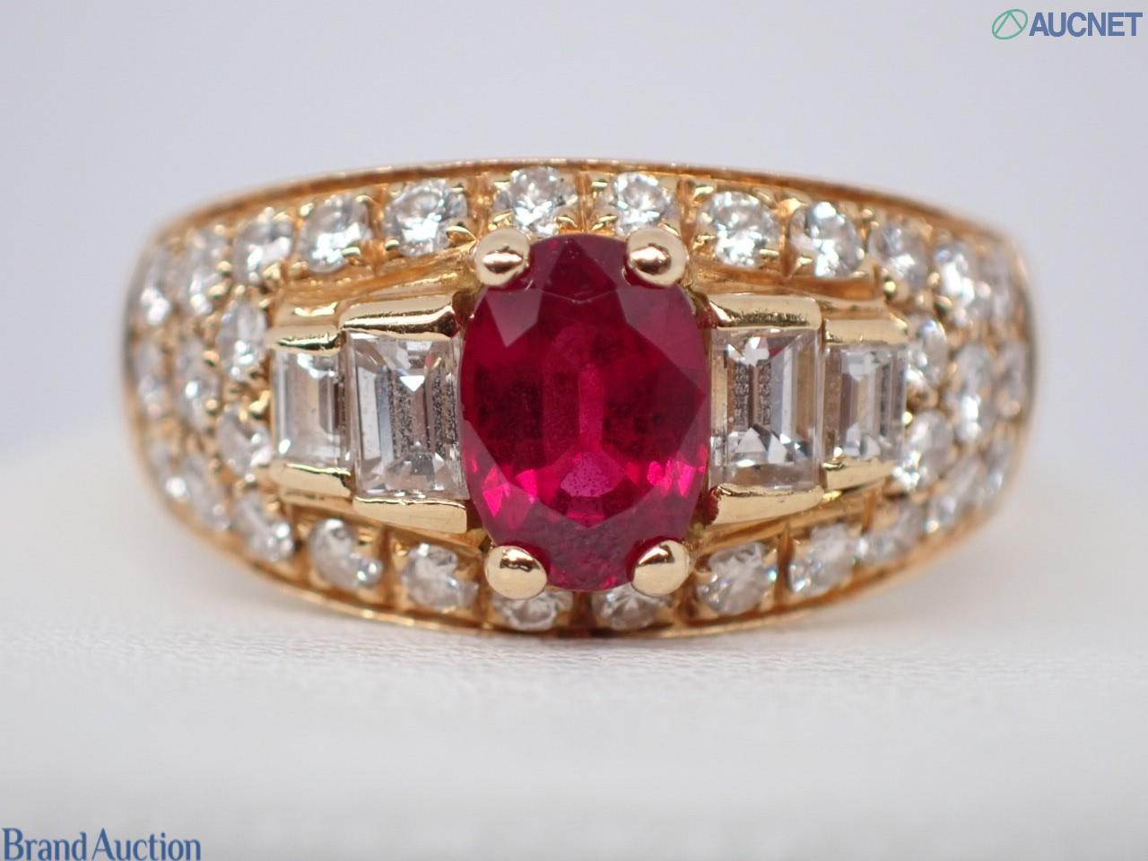 Ruby Ring 750 1.05ct